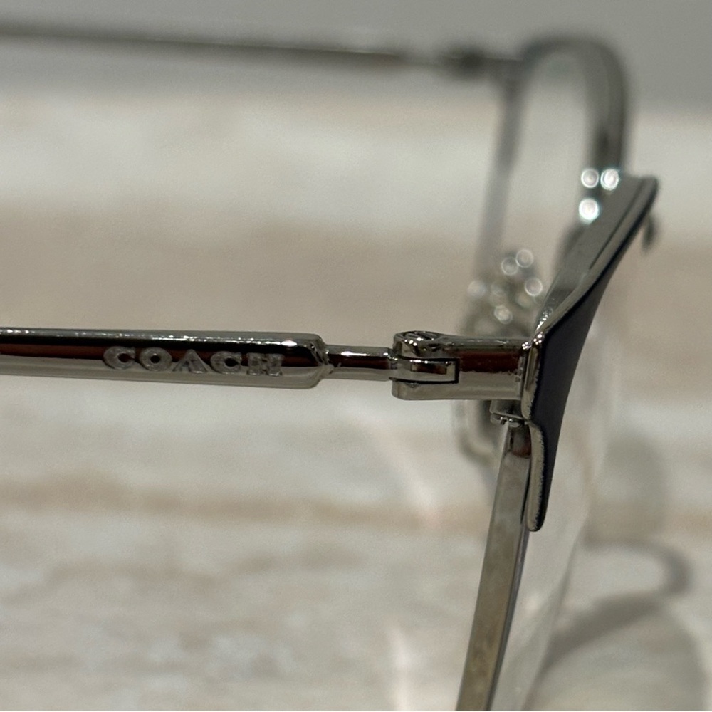 Coach HC5135 metal rounded squared half rimmed women’s eyeglasses - Picture 6 of 10